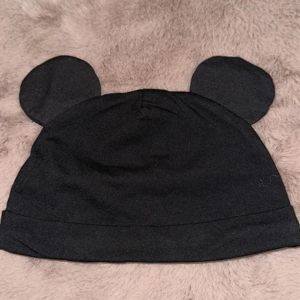 Disney Baby Black Mickey Mouse Cap with 3D Ears 18M